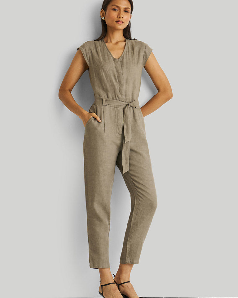 Evening Chai Green Jumpsuit JUMPSUITS Reistor