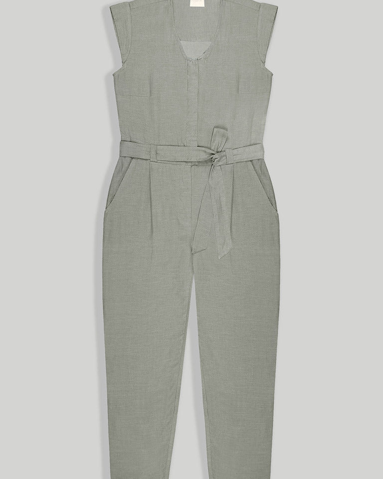 Evening Chai Green Jumpsuit JUMPSUITS Reistor