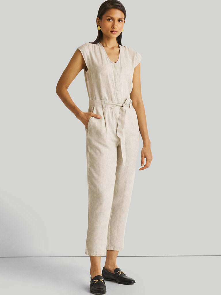 Evening Chai Ecru Jumpsuit JUMPSUITS Reistor