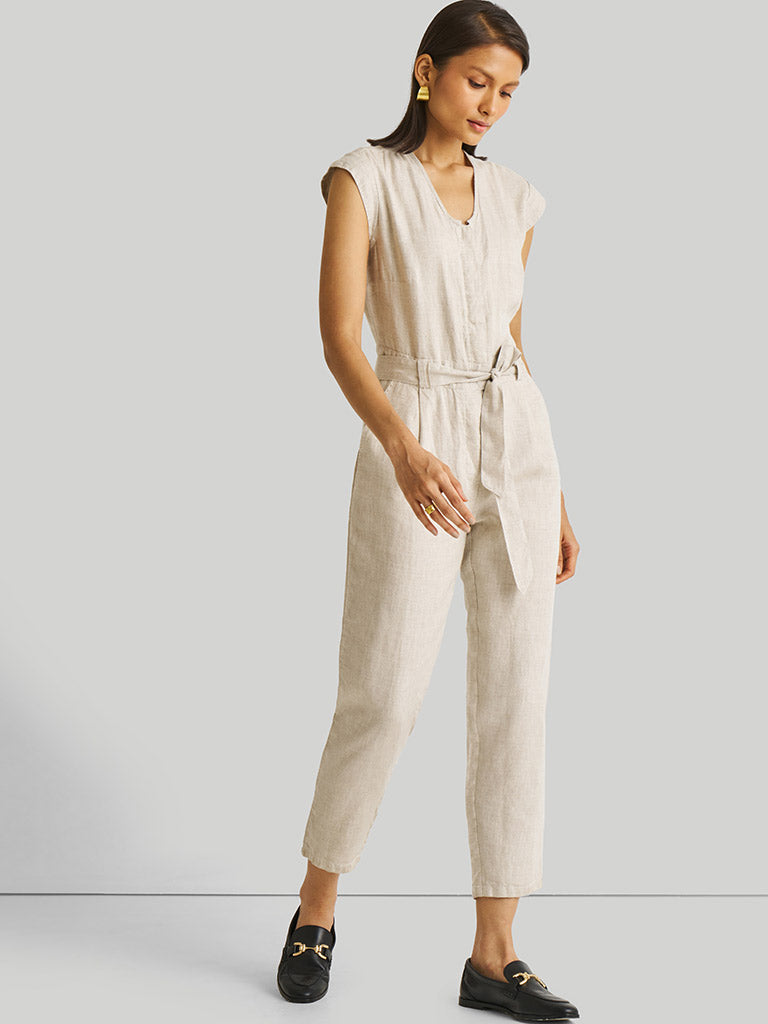 Evening Chai Ecru Jumpsuit JUMPSUITS Reistor