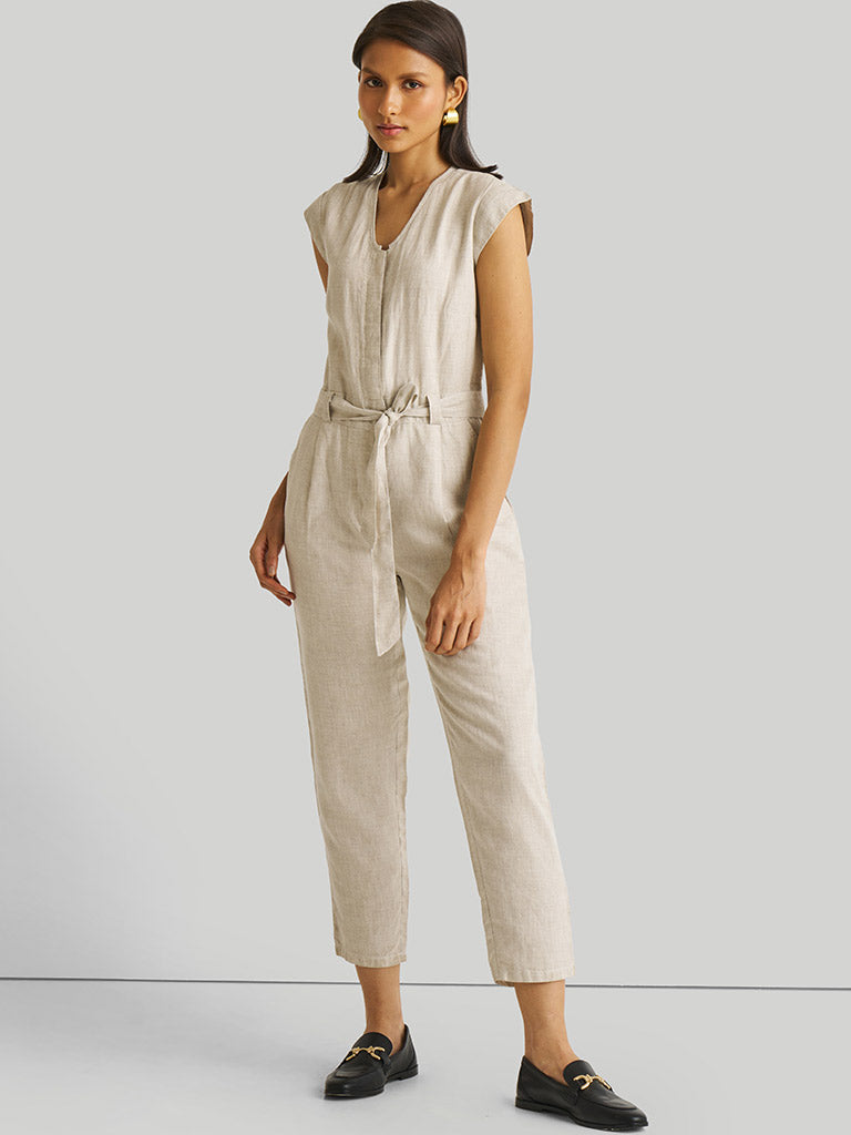 Evening Chai Ecru Jumpsuit JUMPSUITS Reistor