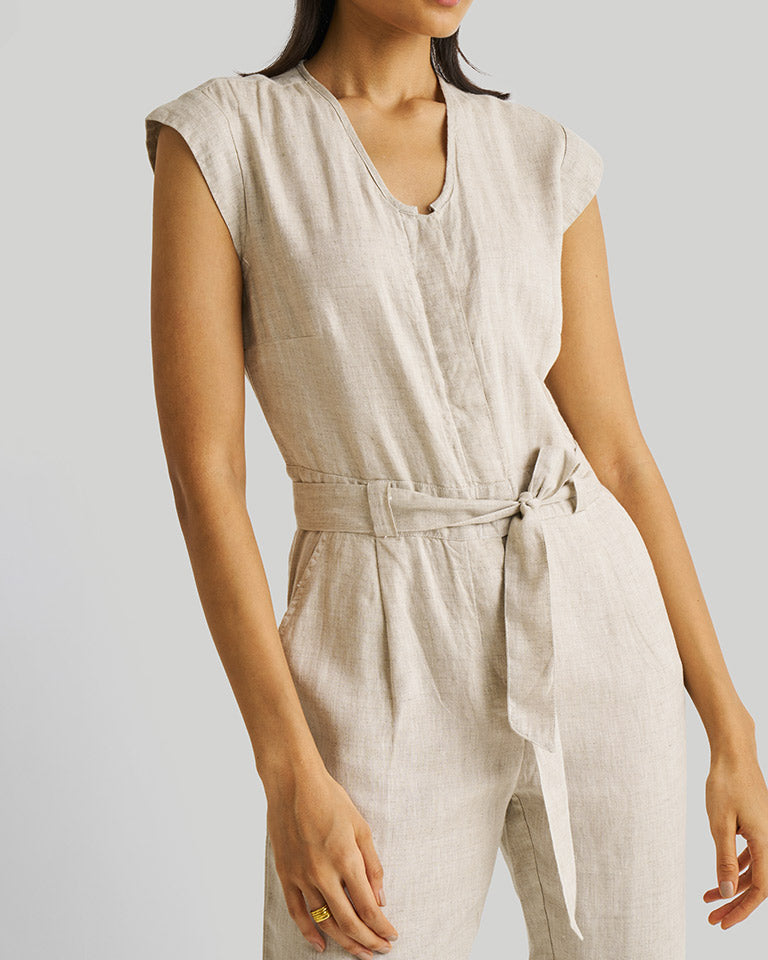 Evening Chai Ecru Jumpsuit JUMPSUITS Reistor