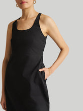 Load image into Gallery viewer, Fitted Knee Length Black Dress DRESSES Reistor   
