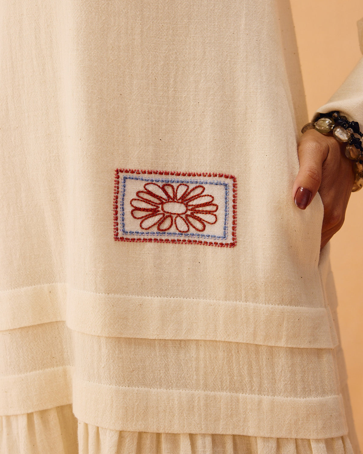 Flower Frame Organic Cotton Dress DRESSES SUI