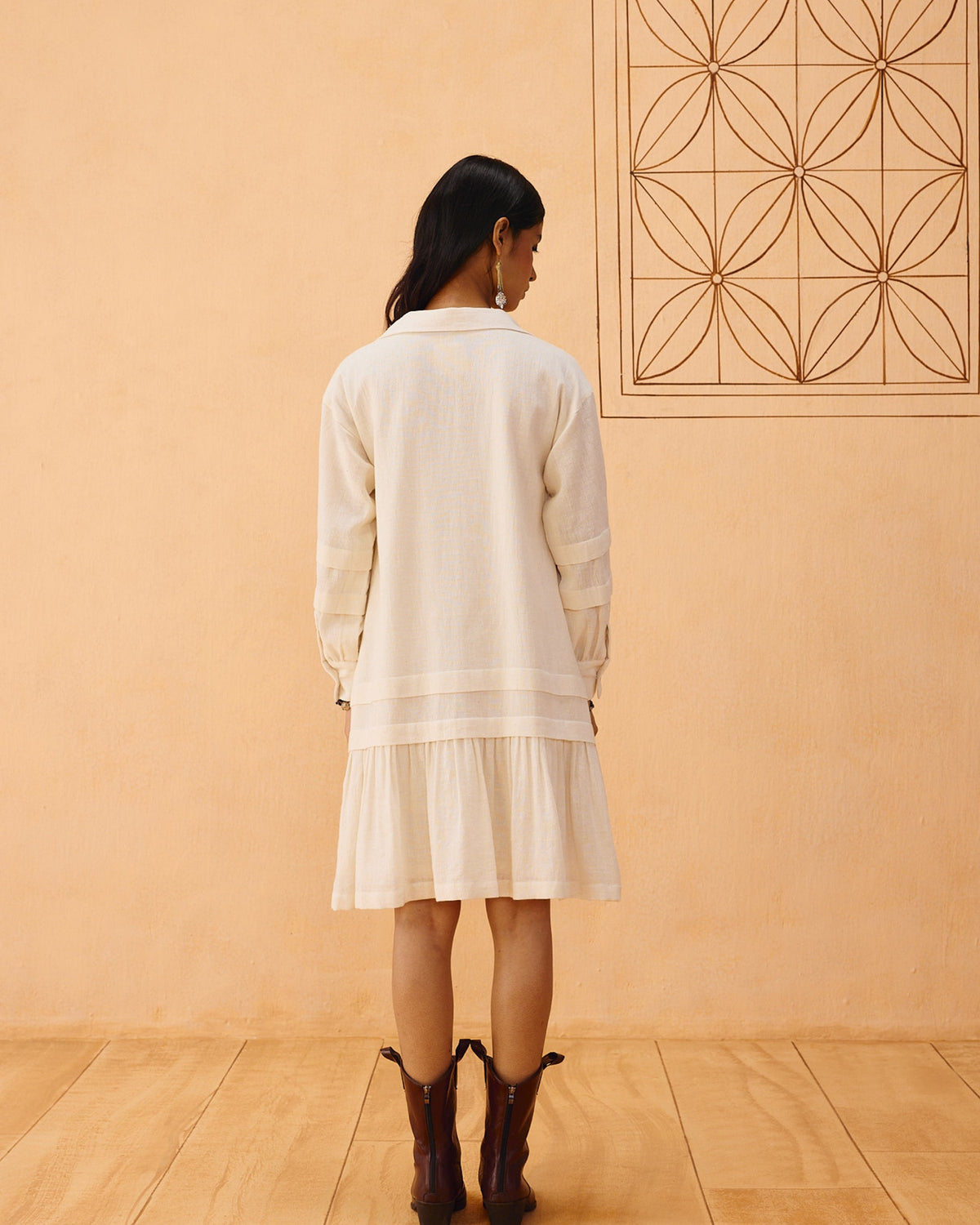 Flower Frame Organic Cotton Dress DRESSES SUI