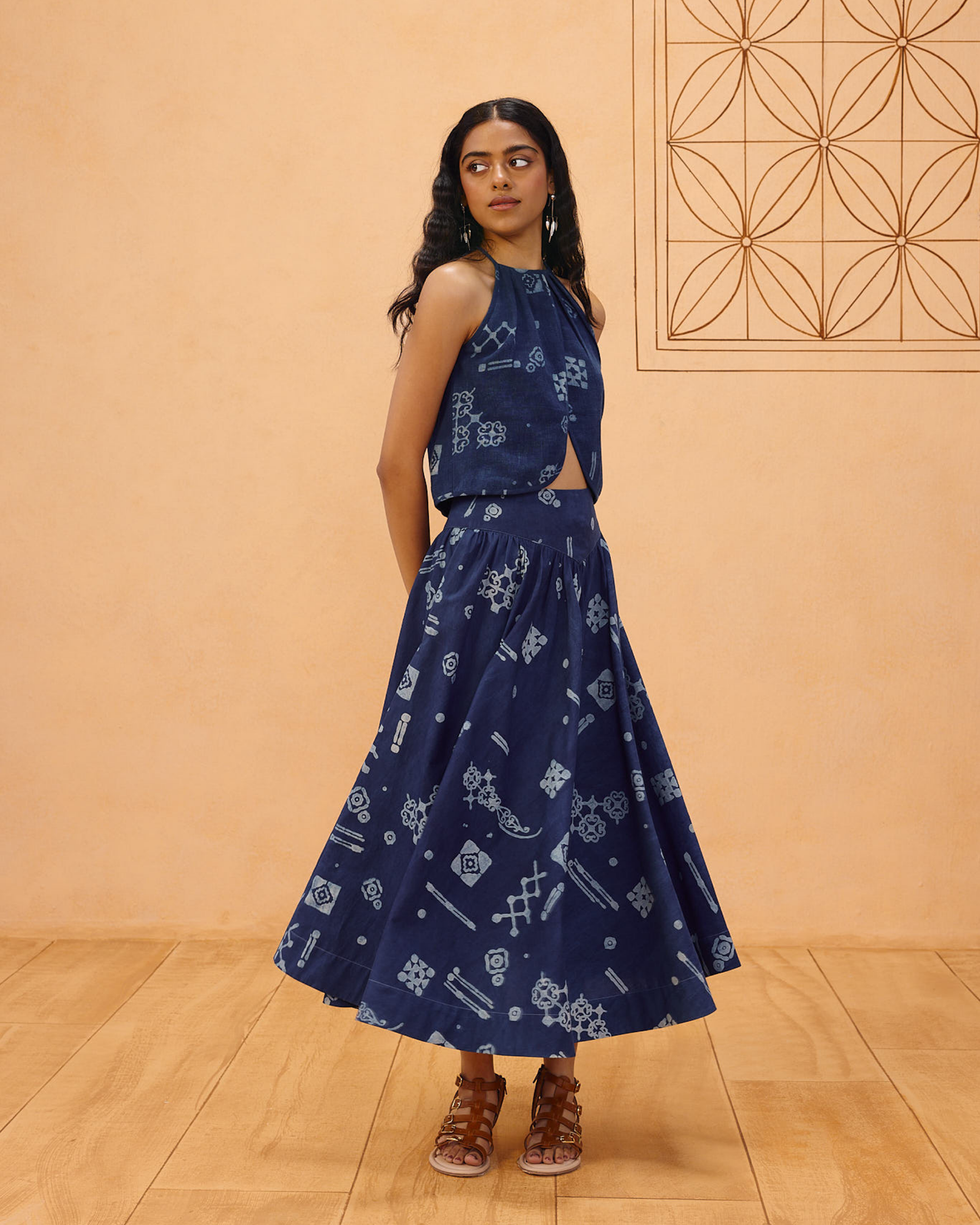 Garden Of Harmony Organic Cotton Maxi Skirt BOTTOMS SUI