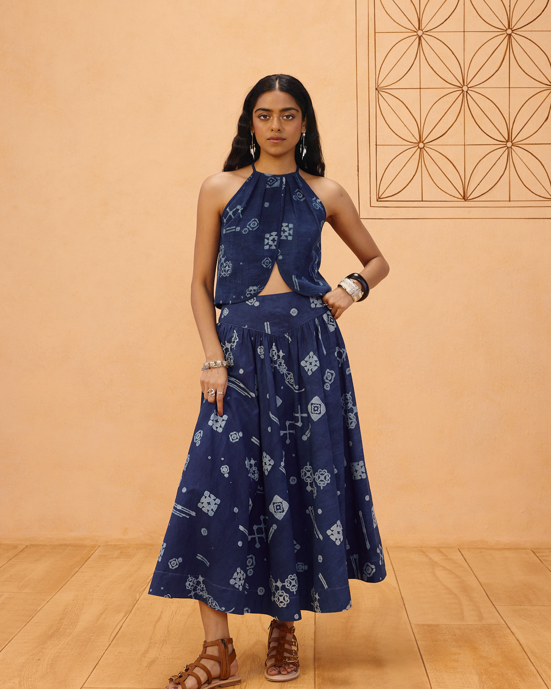 Garden Of Harmony Organic Cotton Maxi Skirt BOTTOMS SUI
