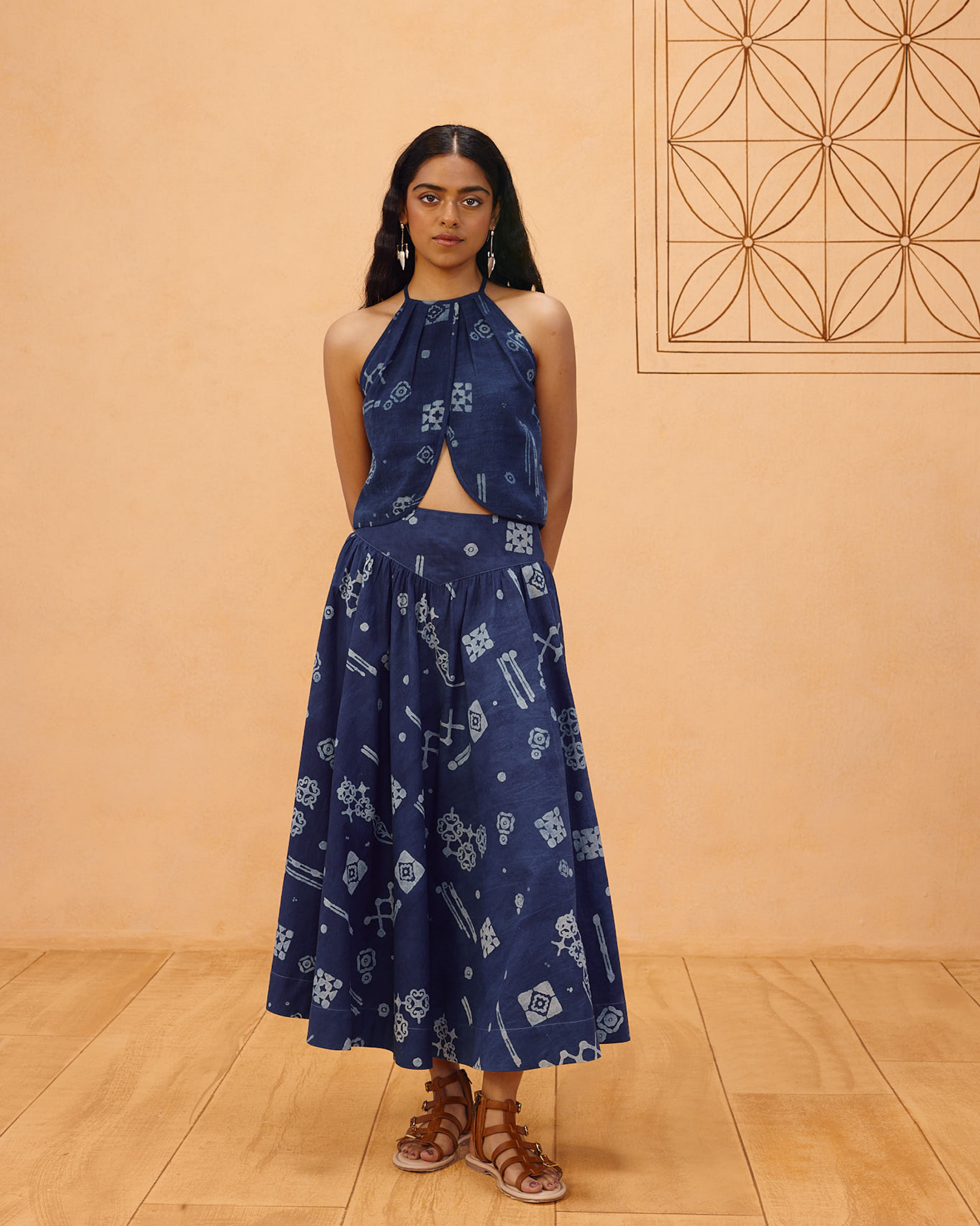 Garden Of Harmony Organic Cotton Maxi Skirt BOTTOMS SUI