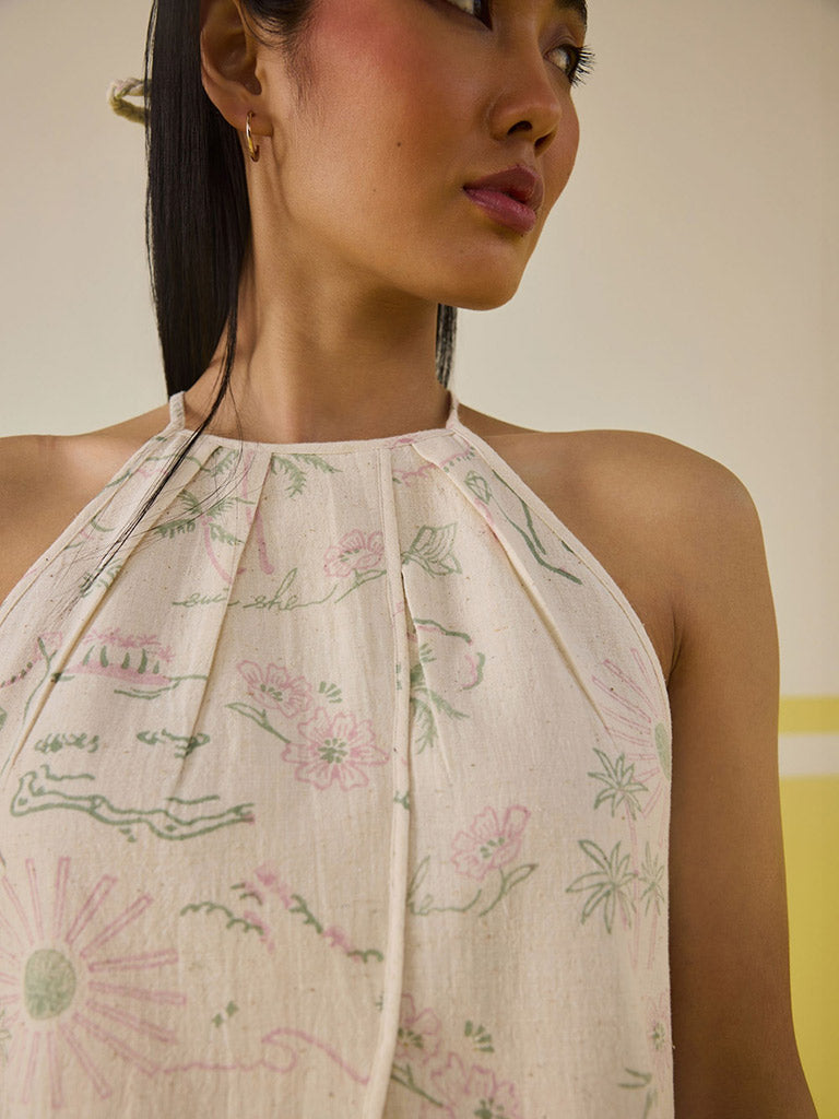 Garden Of Joy Halter Neck Top TOPS SUI