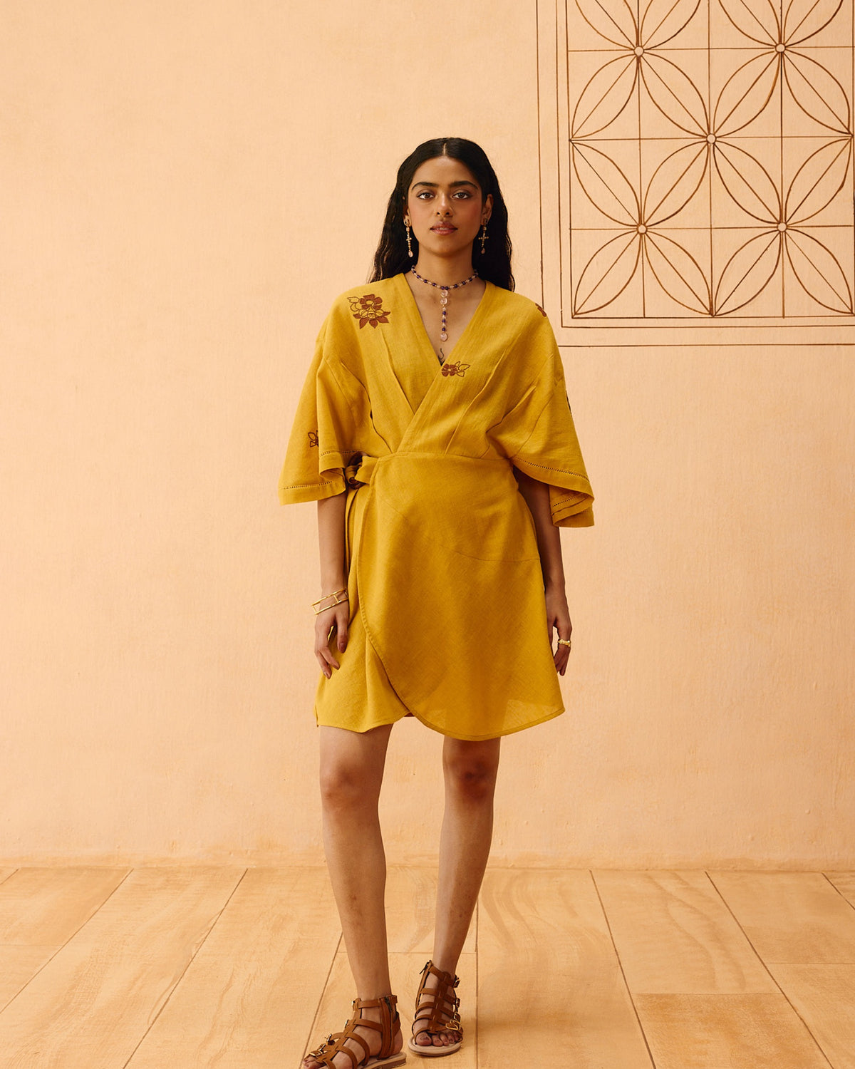 Glowing Garden Wrap Dress DRESSES SUI