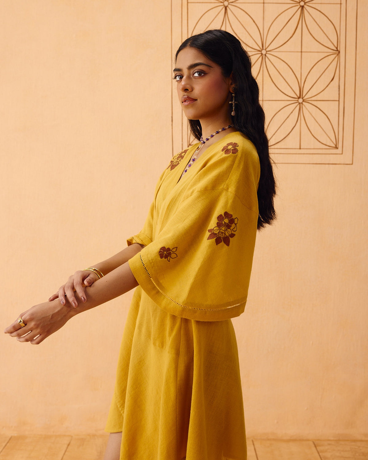 Glowing Garden Wrap Dress DRESSES SUI