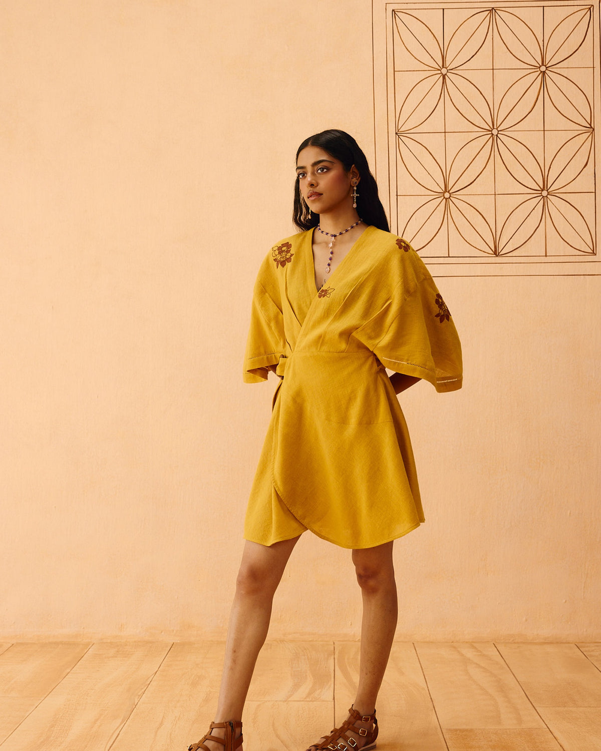 Glowing Garden Wrap Dress DRESSES SUI