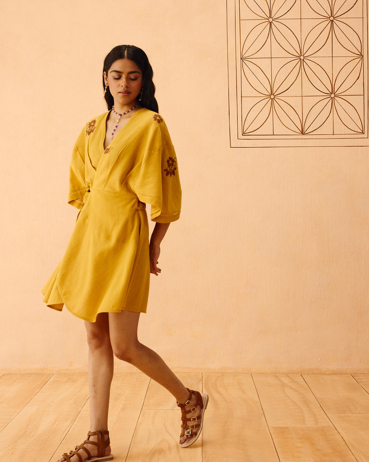 Glowing Garden Wrap Dress DRESSES SUI