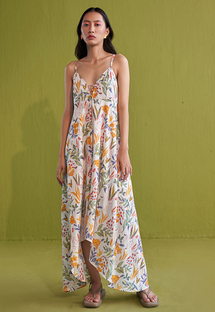 Golden Garden Lyocell Maxi Dress DRESSES SUI