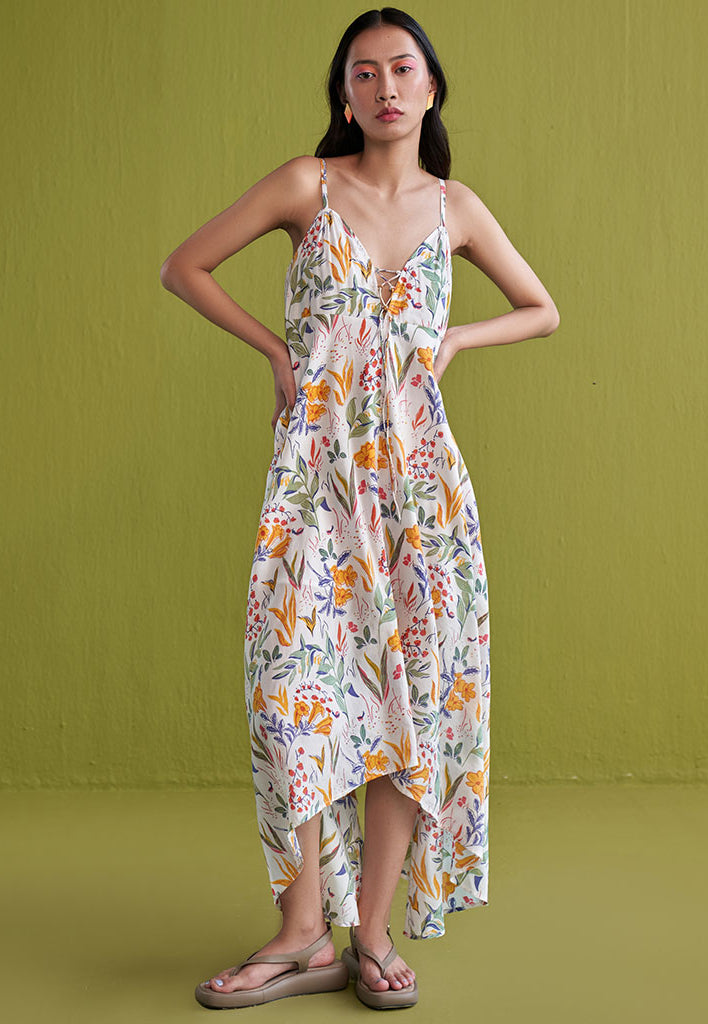 Golden Garden Lyocell Maxi Dress DRESSES SUI