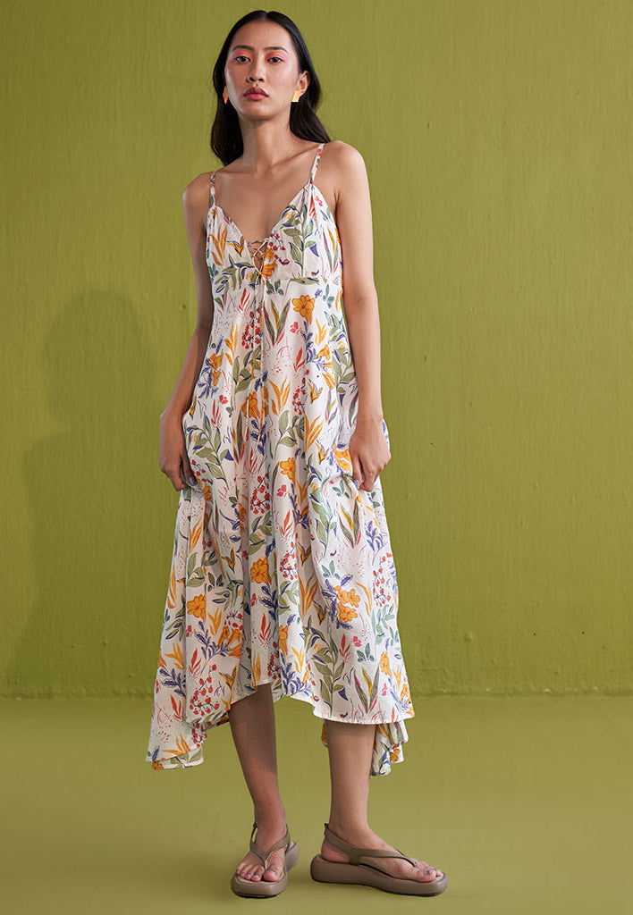 Golden Garden Lyocell Maxi Dress DRESSES SUI