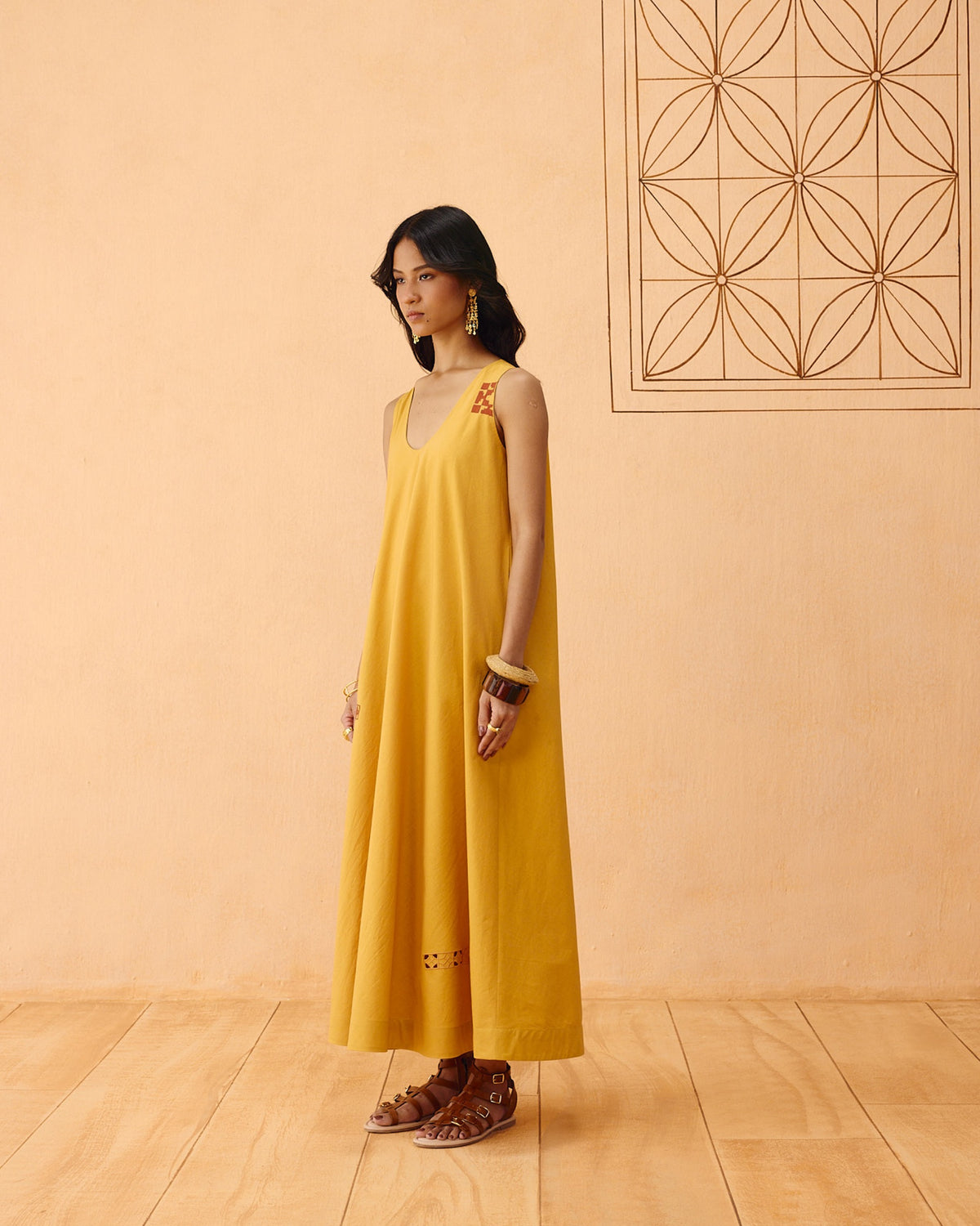 Golden Ghar Organic Cotton Maxi Dress DRESSES SUI