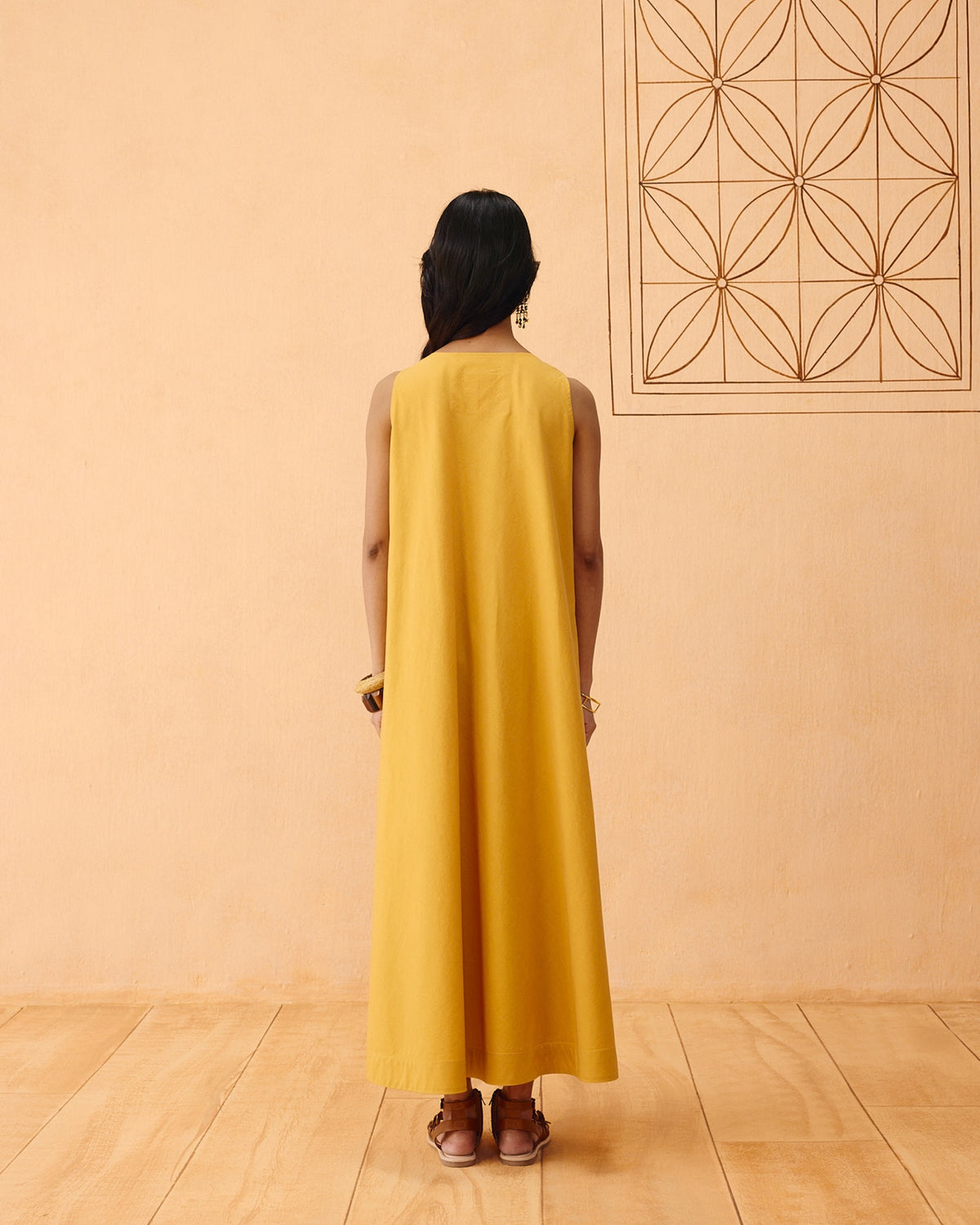Golden Ghar Organic Cotton Maxi Dress DRESSES SUI