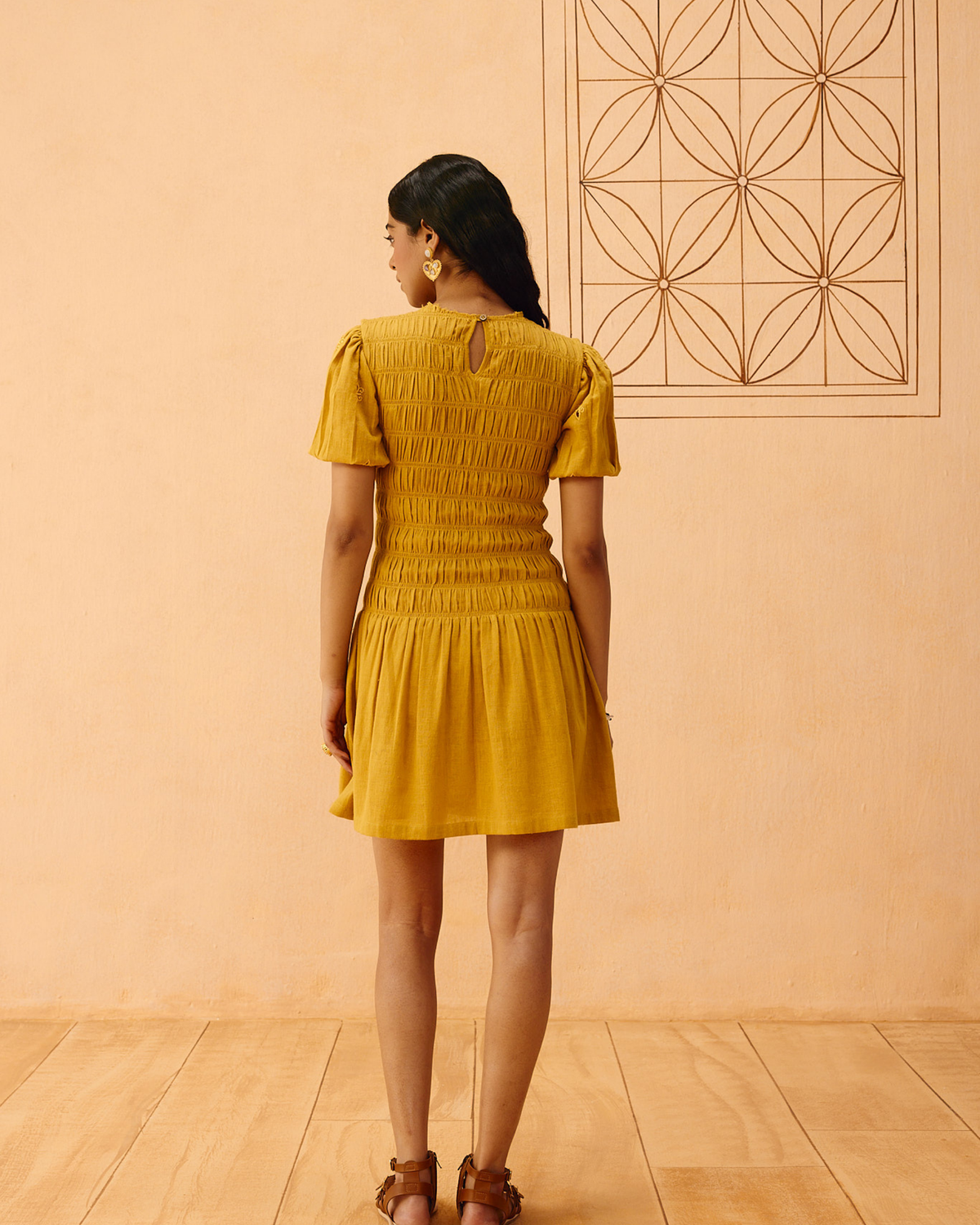 Golden Glow Kala Cotton Dress DRESSES SUI