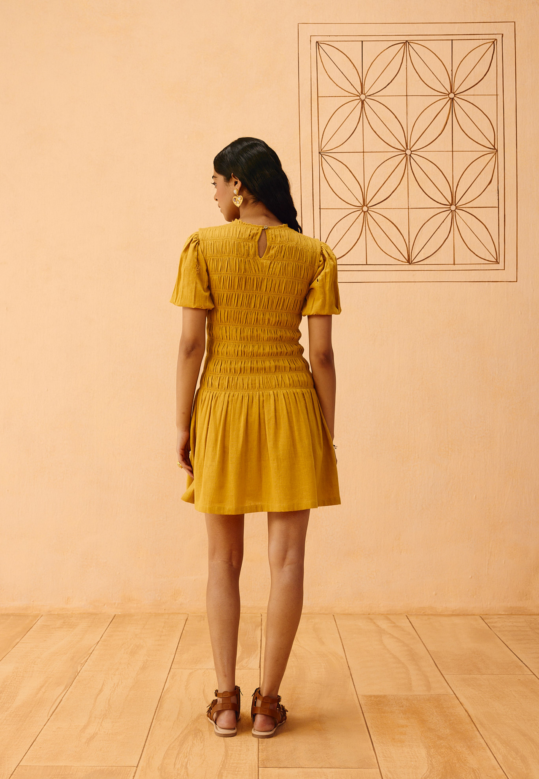 Golden Glow Kala Cotton Dress DRESSES SUI