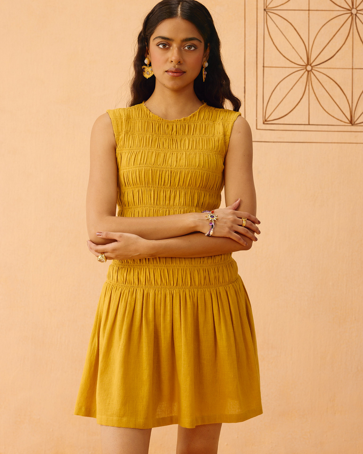 Golden Glow Kala Cotton Dress DRESSES SUI