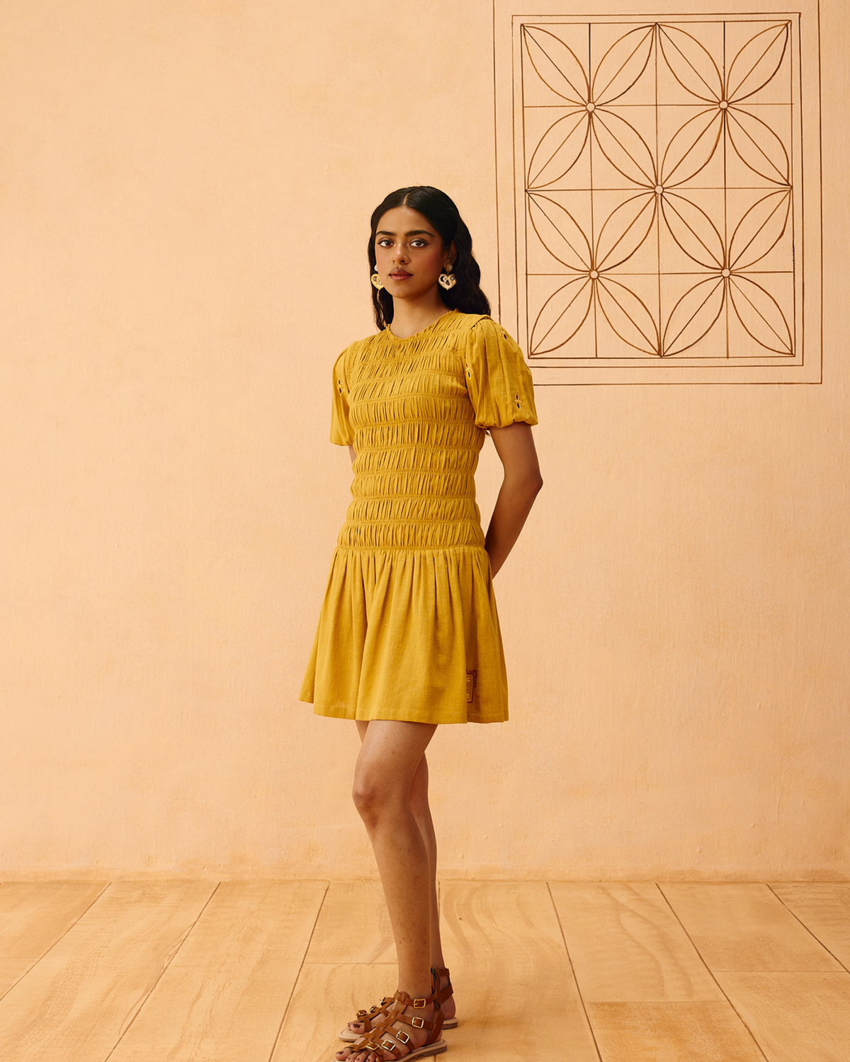 Golden Glow Kala Cotton Dress DRESSES SUI