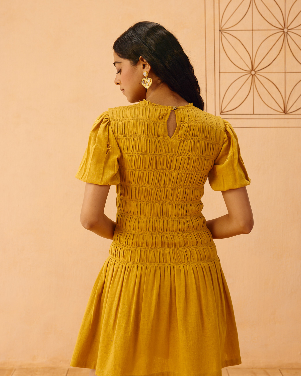 Golden Glow Kala Cotton Dress DRESSES SUI