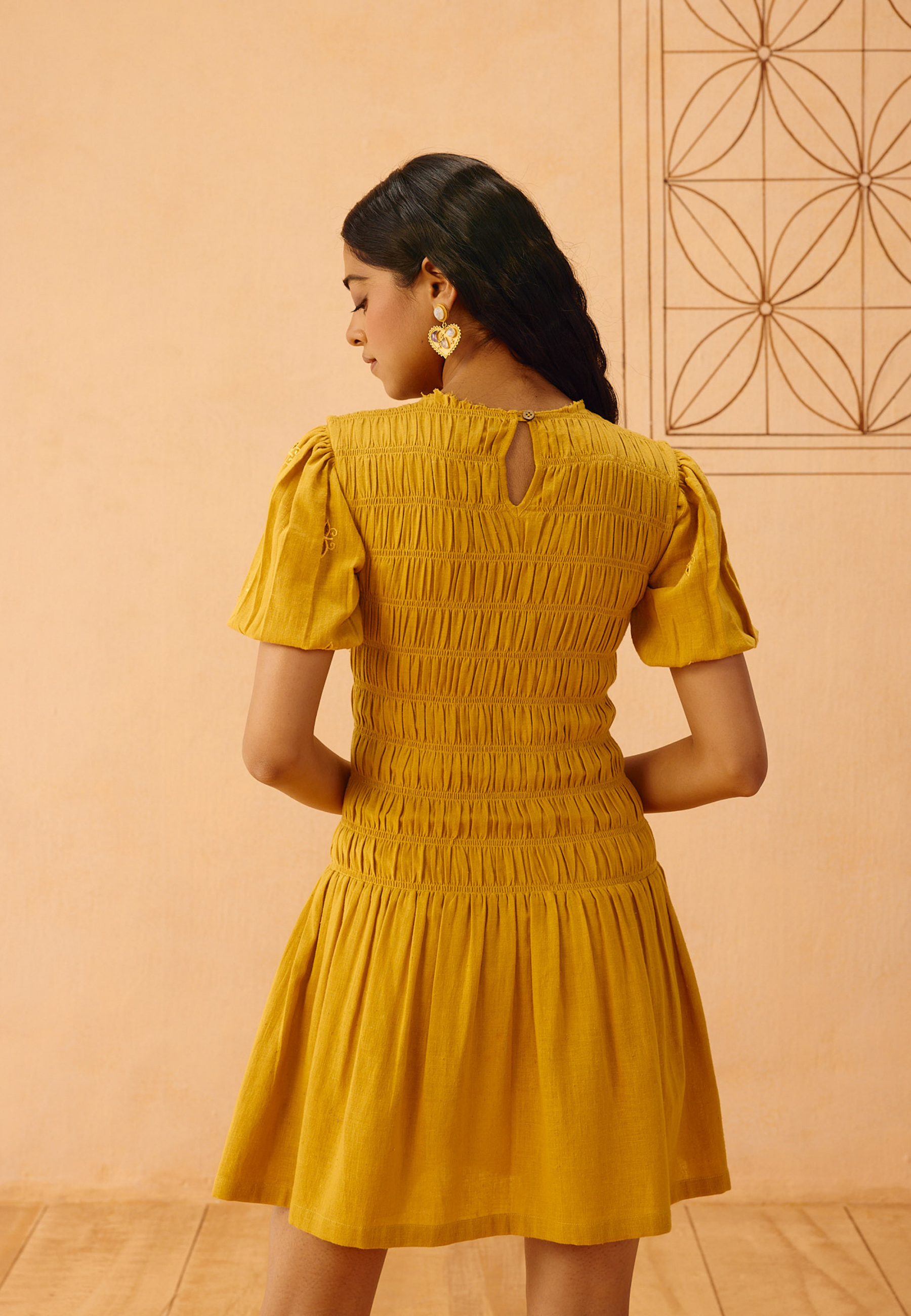 Golden Glow Kala Cotton Dress DRESSES SUI