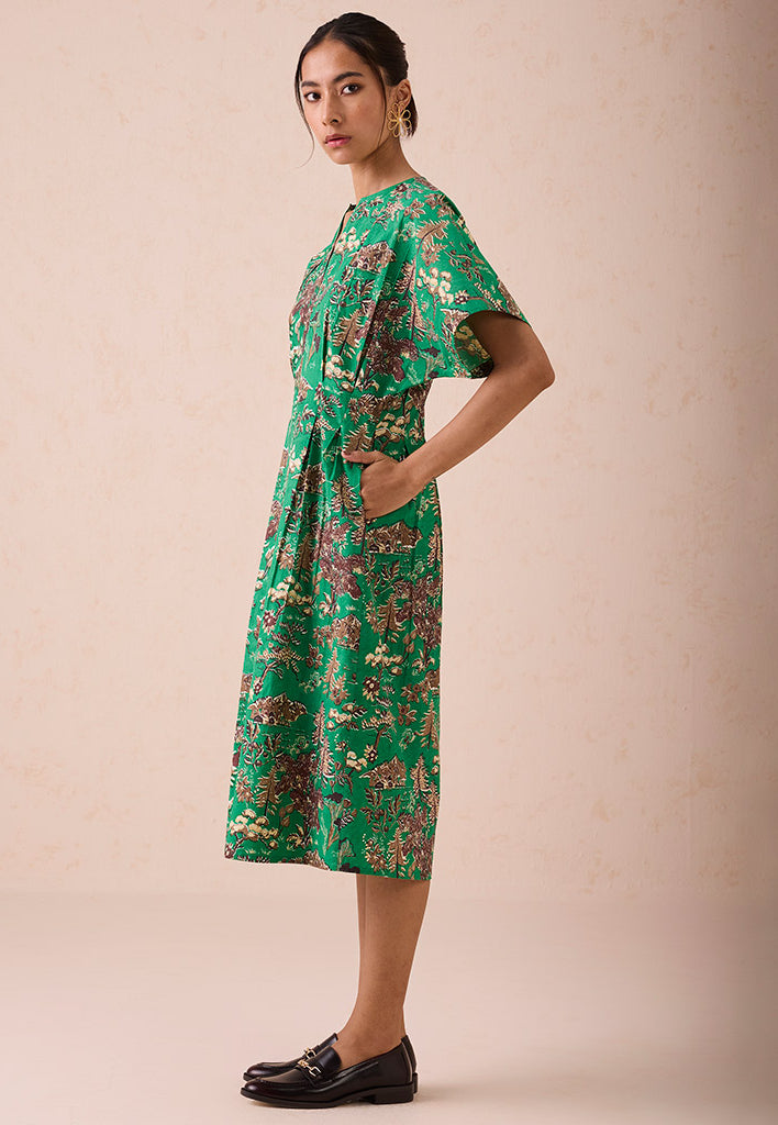 Green Fields Midi Dress DRESSES SUI