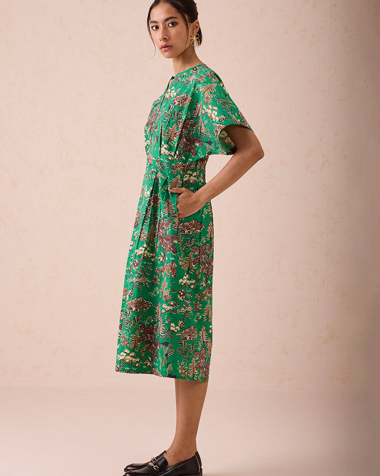 Green Fields Midi Dress DRESSES SUI