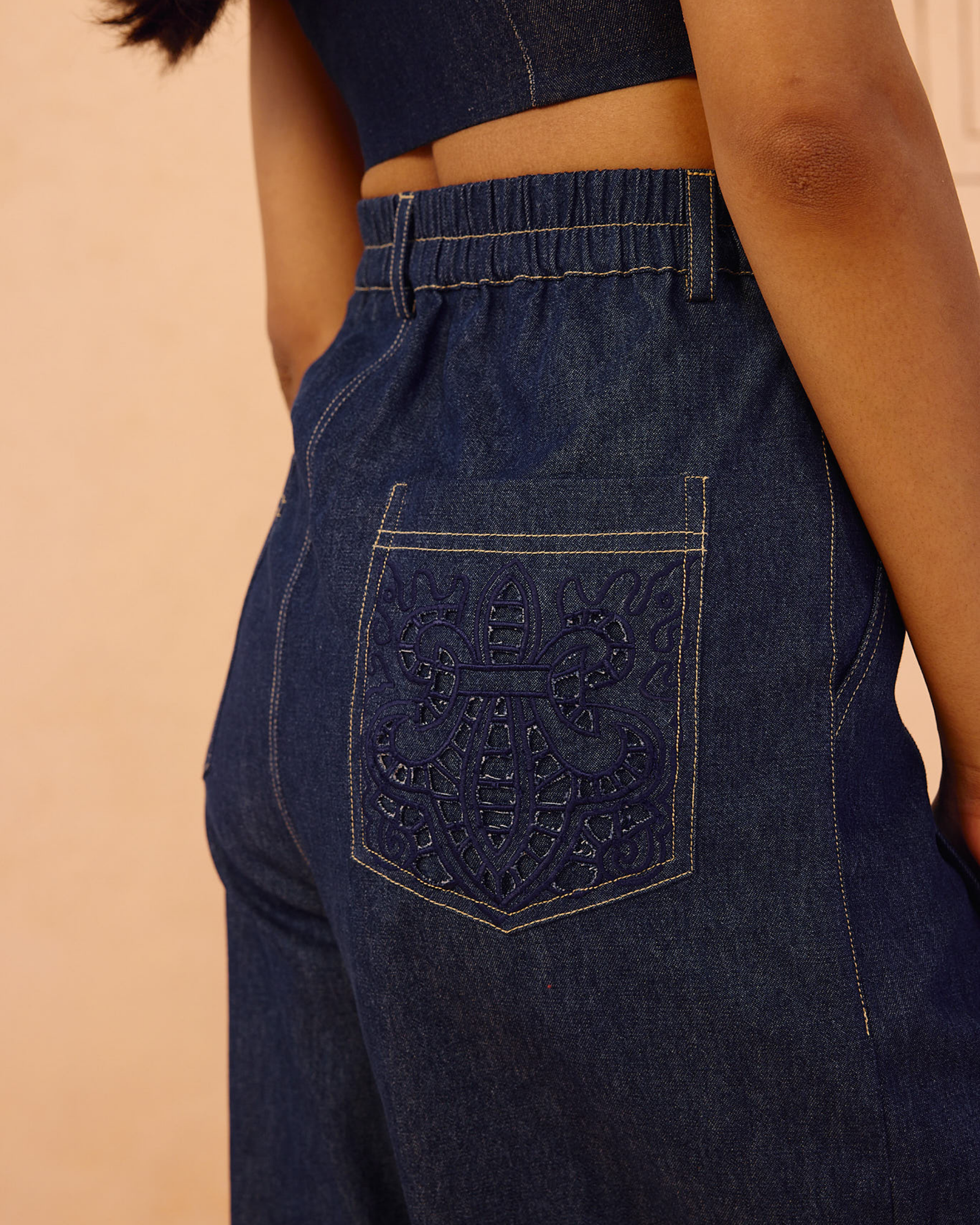 Heirloom Sustainable Denim Pleated Jeans BOTTOMS SUI