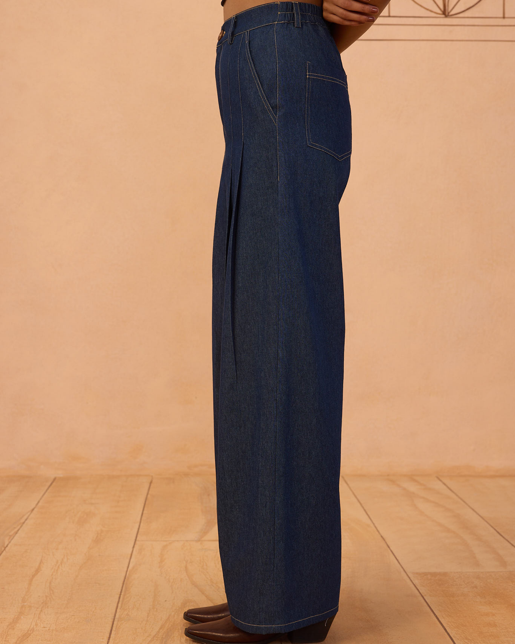 Heirloom Sustainable Denim Pleated Jeans BOTTOMS SUI