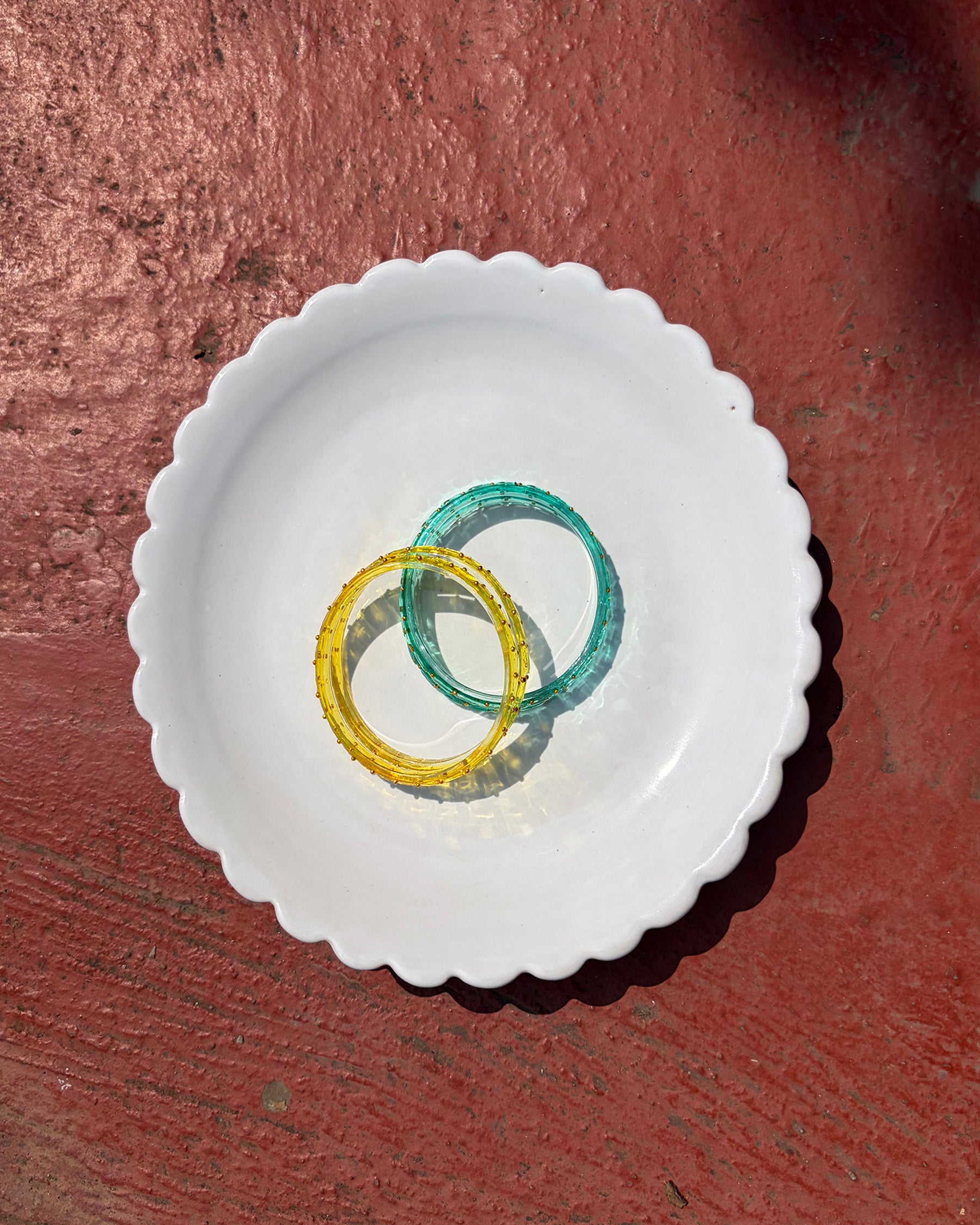 Arm Candy Blue & Yellow Bangle Set ACCESSORIES IKKIVI