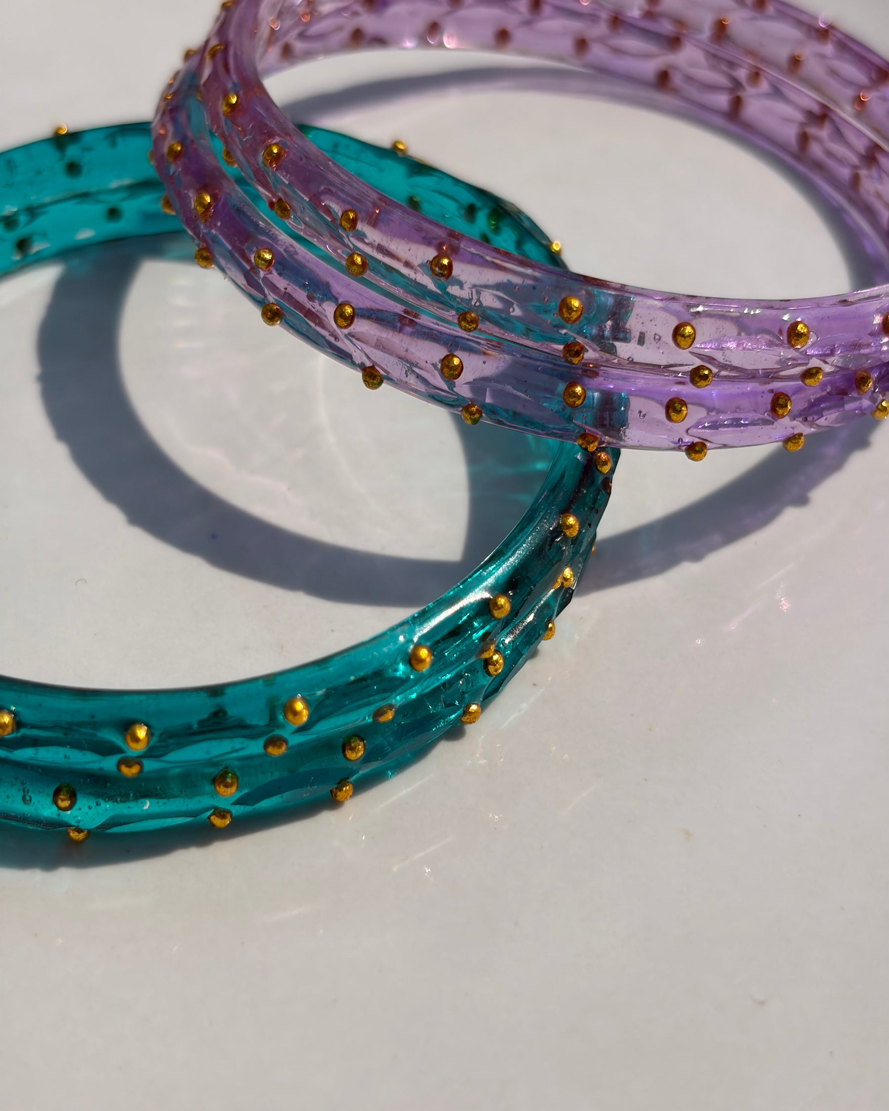 Arm Candy Lavender & Blue Bangle Set ACCESSORIES IKKIVI