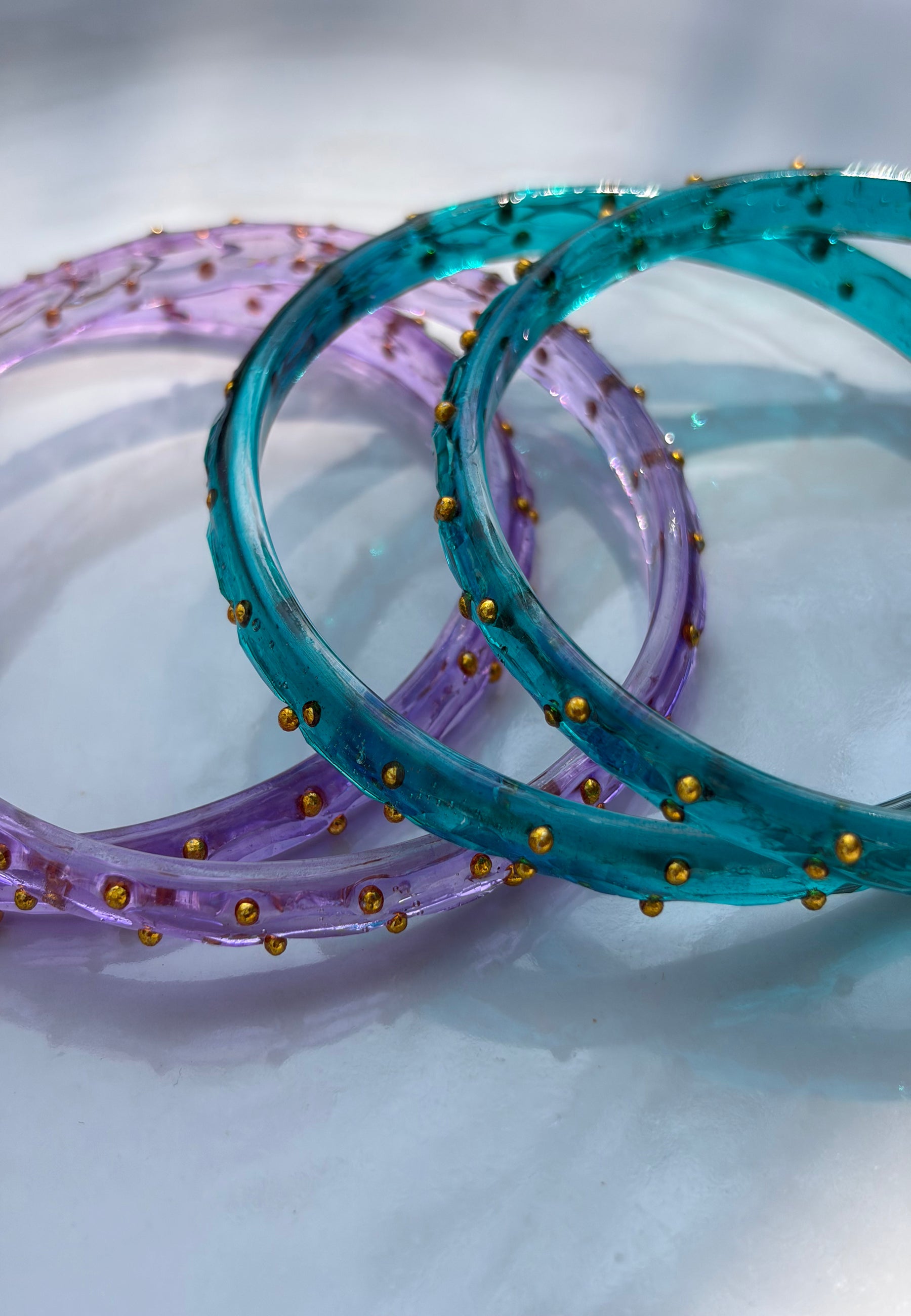 Arm Candy Lavender & Blue Bangle Set ACCESSORIES IKKIVI