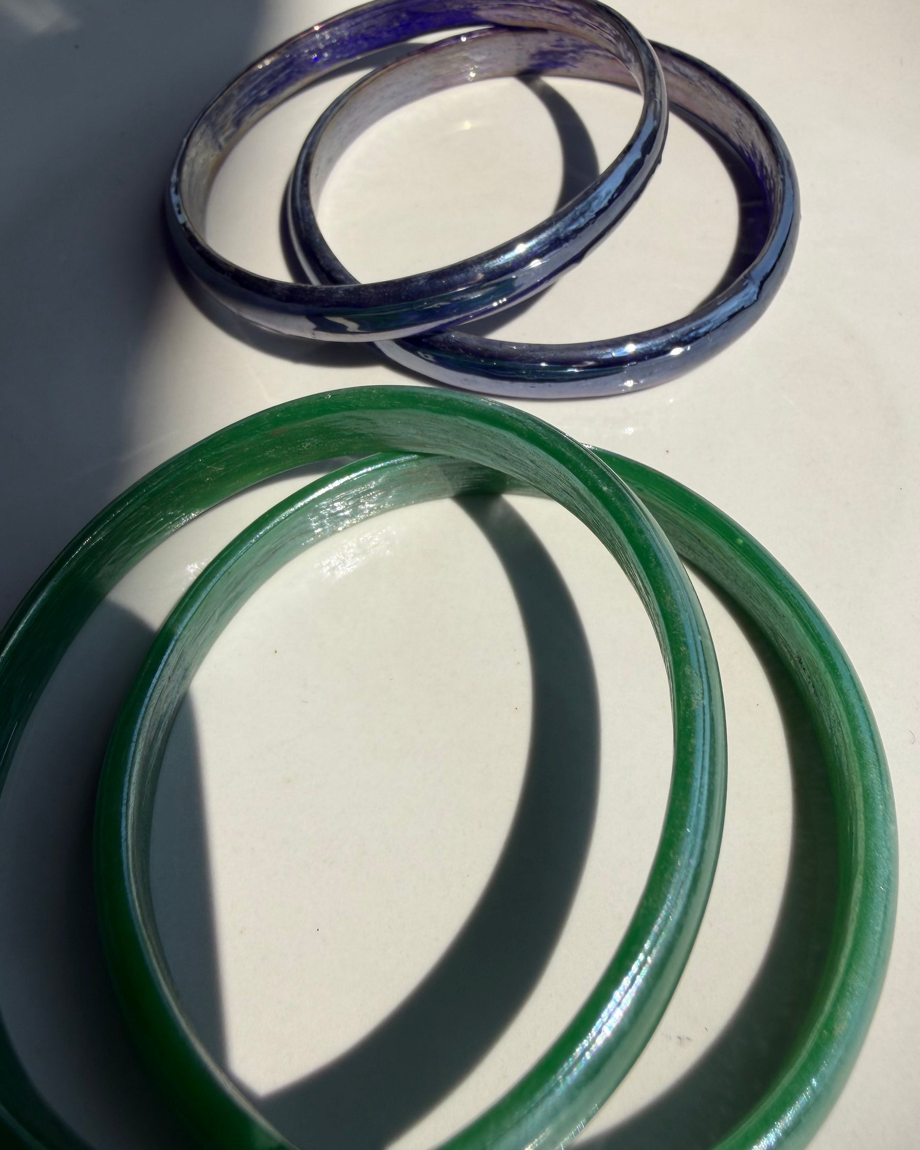 Candyman Green and Deep Blue Bangle Set ACCESSORIES IKKIVI