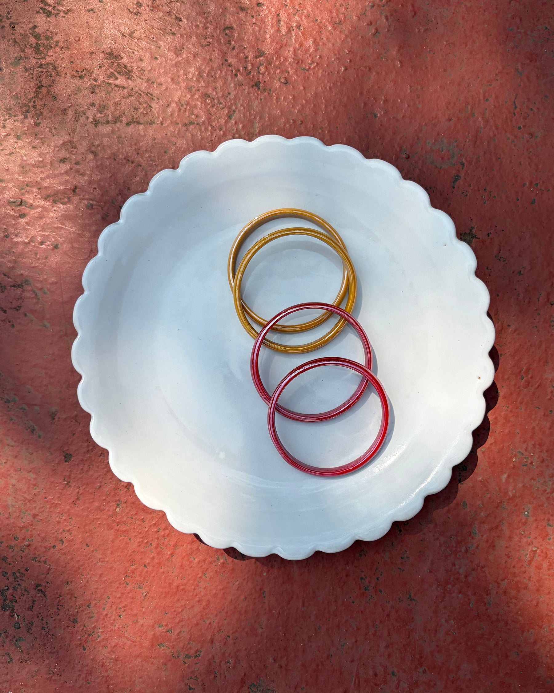 Candyman Yellow & Red Bangle Set ACCESSORIES IKKIVI