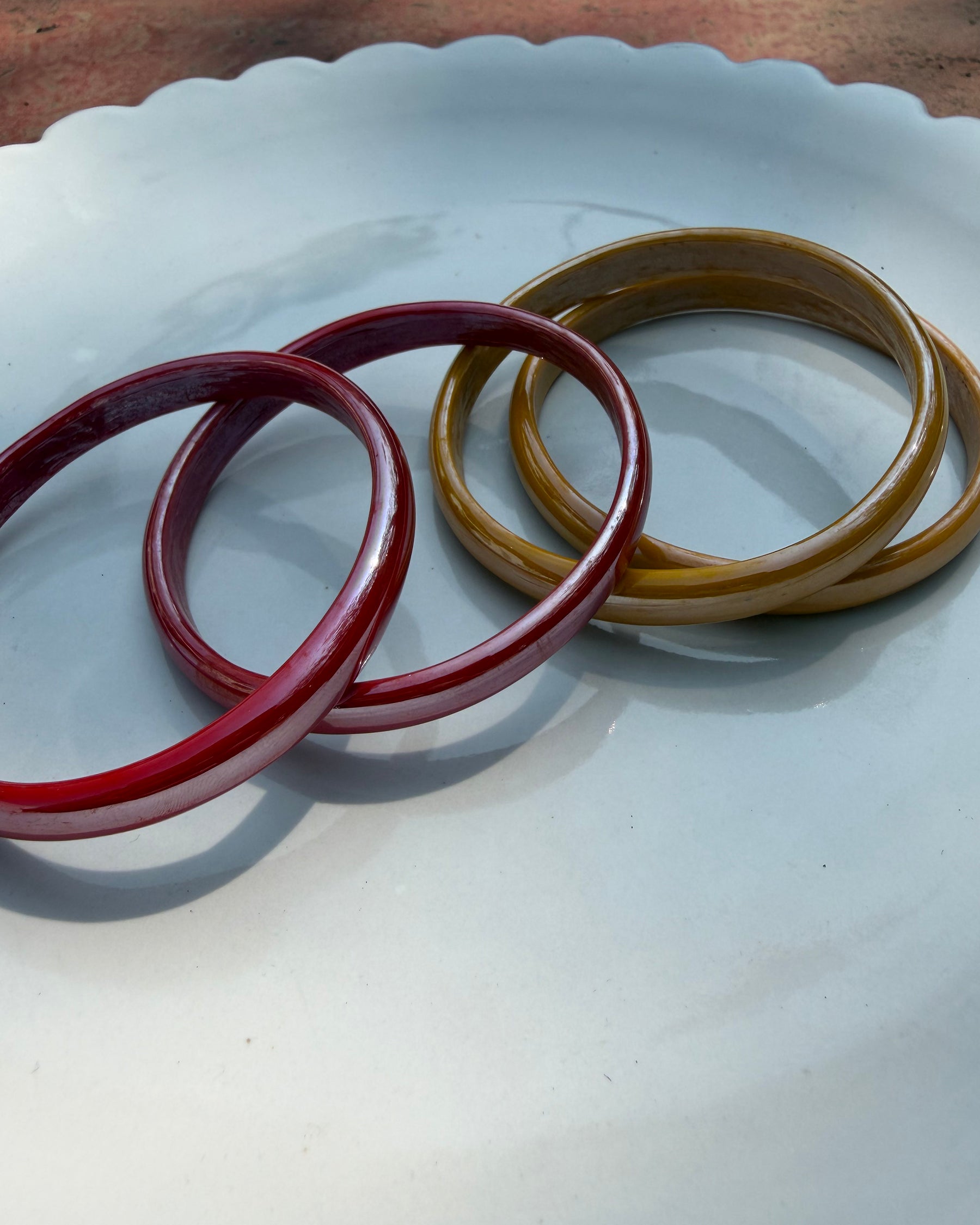 Candyman Yellow & Red Bangle Set ACCESSORIES IKKIVI