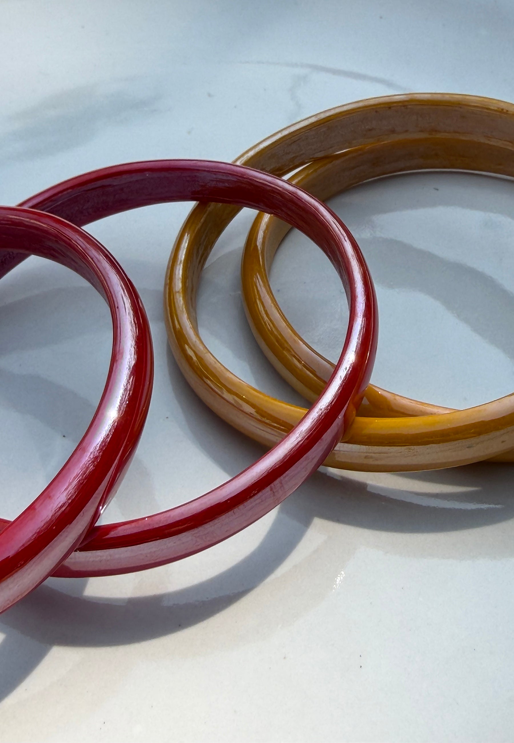 Candyman Yellow & Red Bangle Set ACCESSORIES IKKIVI