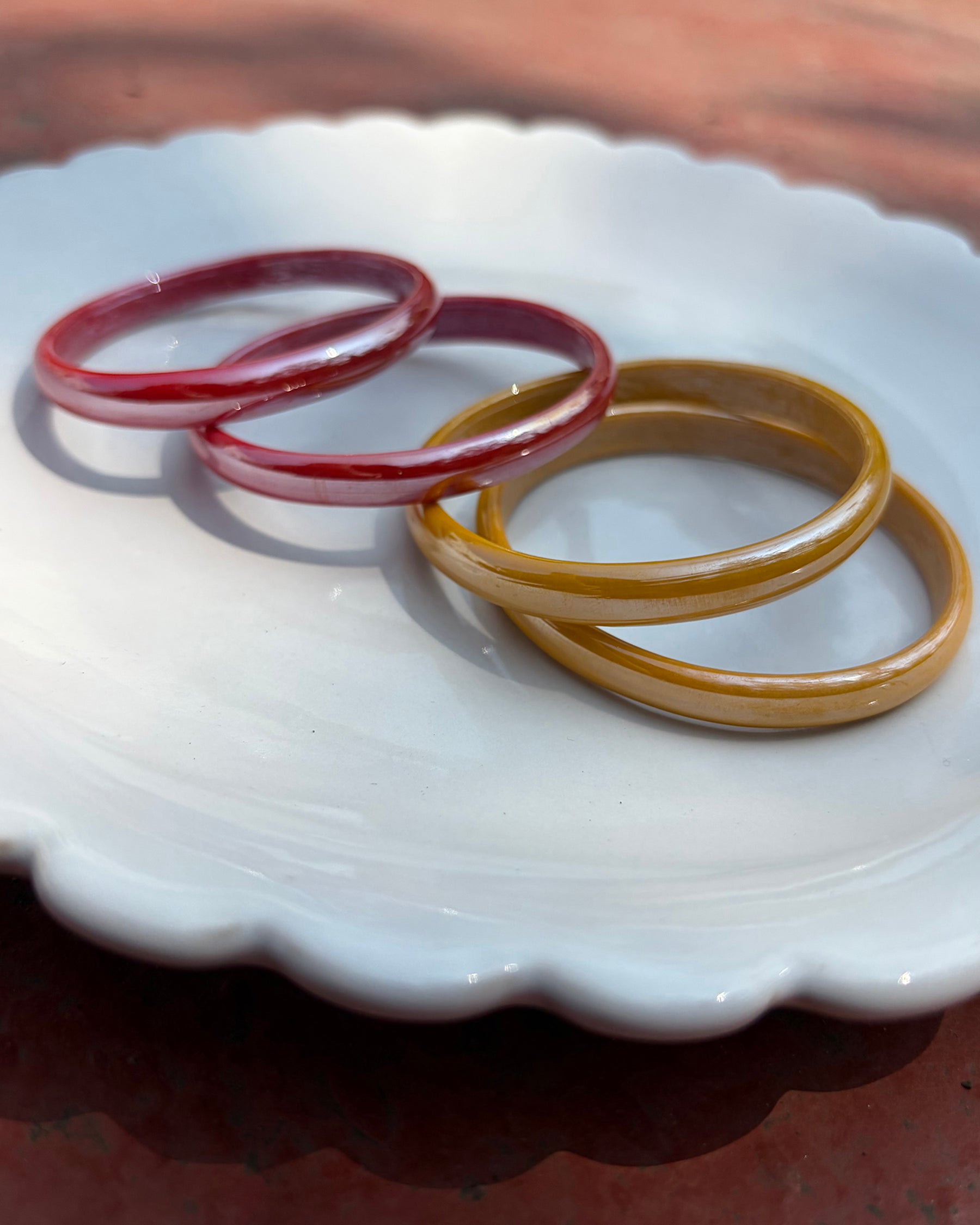 Candyman Yellow & Red Bangle Set ACCESSORIES IKKIVI