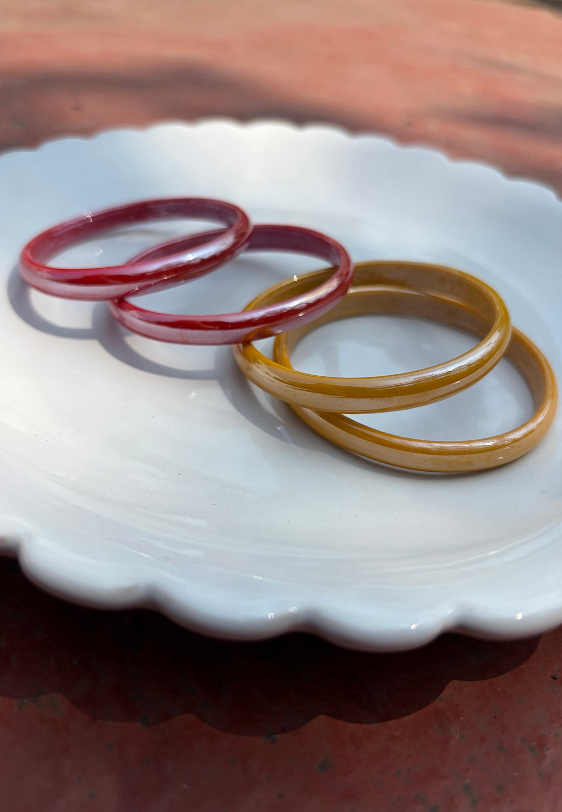 Candyman Yellow & Red Bangle Set ACCESSORIES IKKIVI