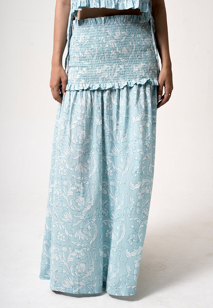 Leia Blue Skirt BOTTOMS IKKIVI