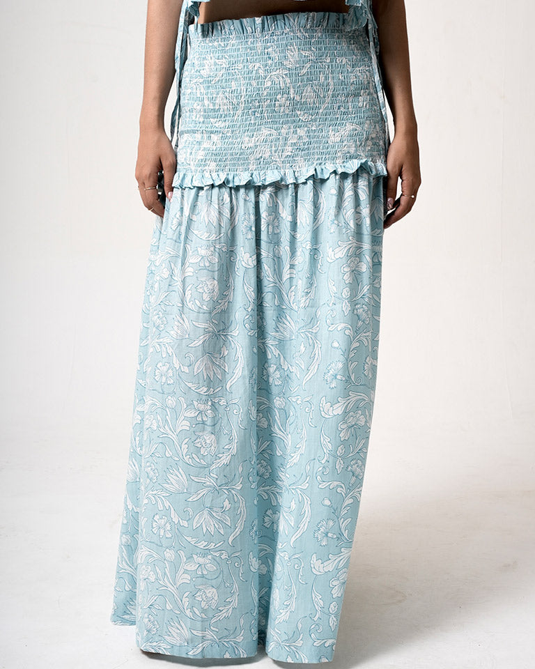 Leia Blue Skirt BOTTOMS IKKIVI