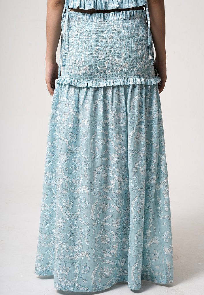 Leia Blue Skirt BOTTOMS IKKIVI