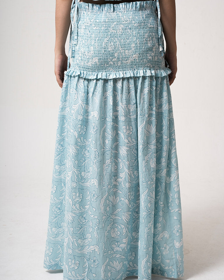 Leia Blue Skirt BOTTOMS IKKIVI