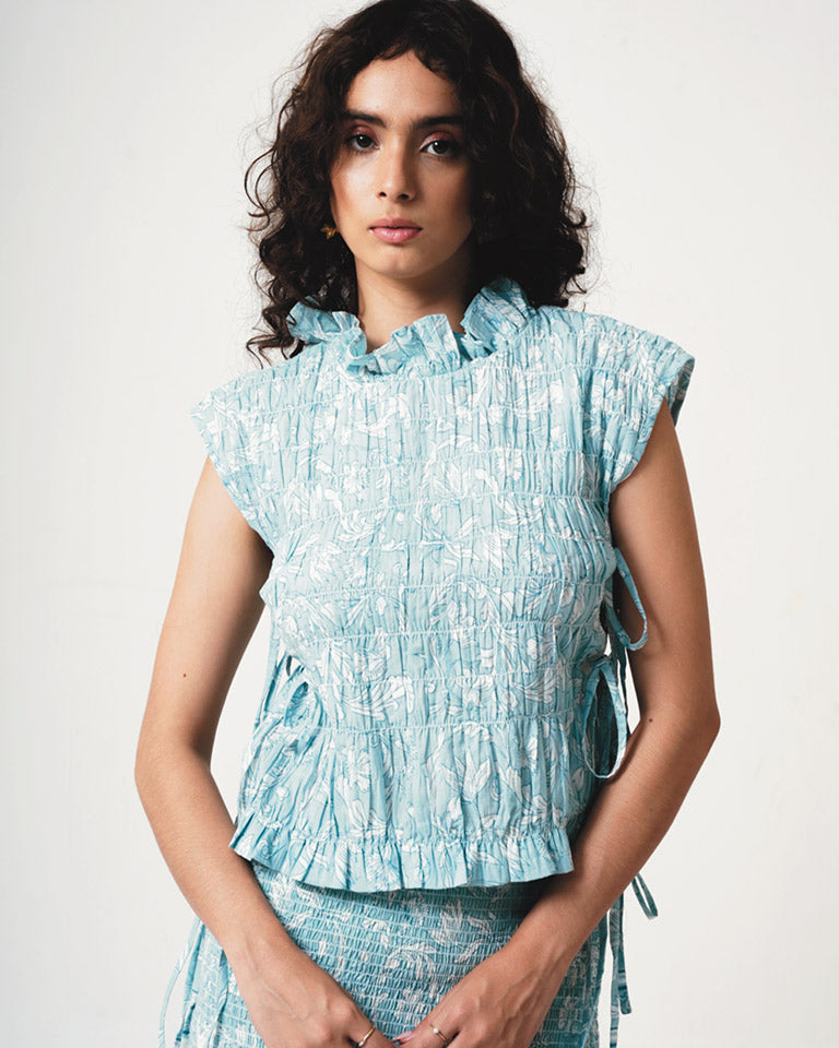 Iris Blue Top TOPS IKKIVI