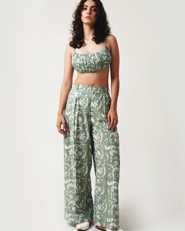 Rooh Green Pants BOTTOMS IKKIVI