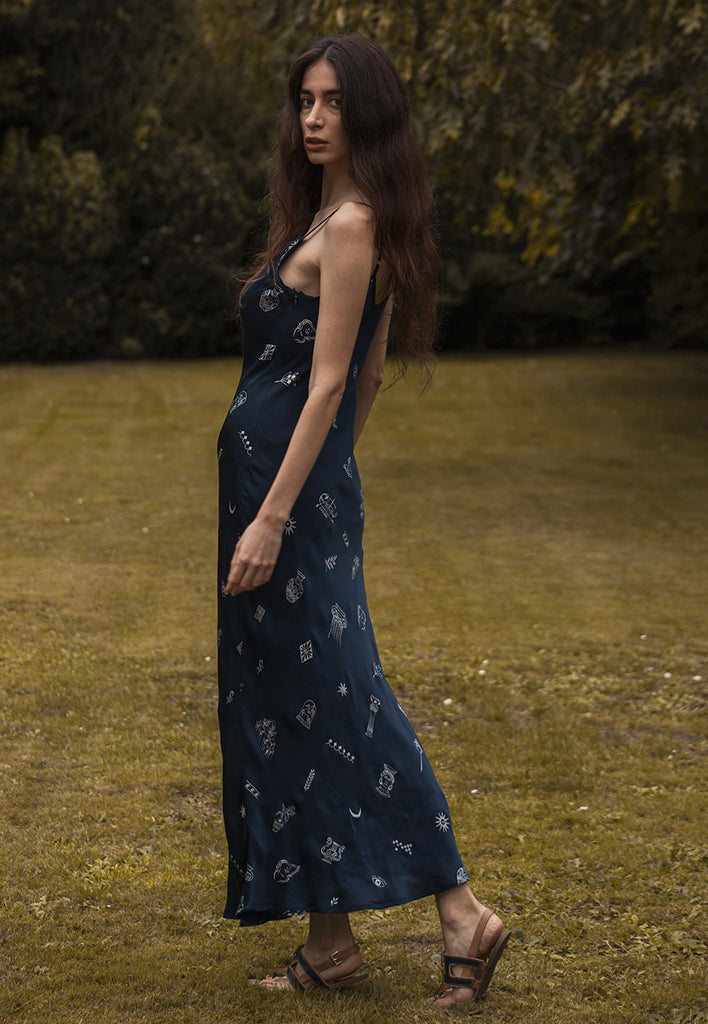 Silver Lining Slip Dress DRESSES Em and Shi