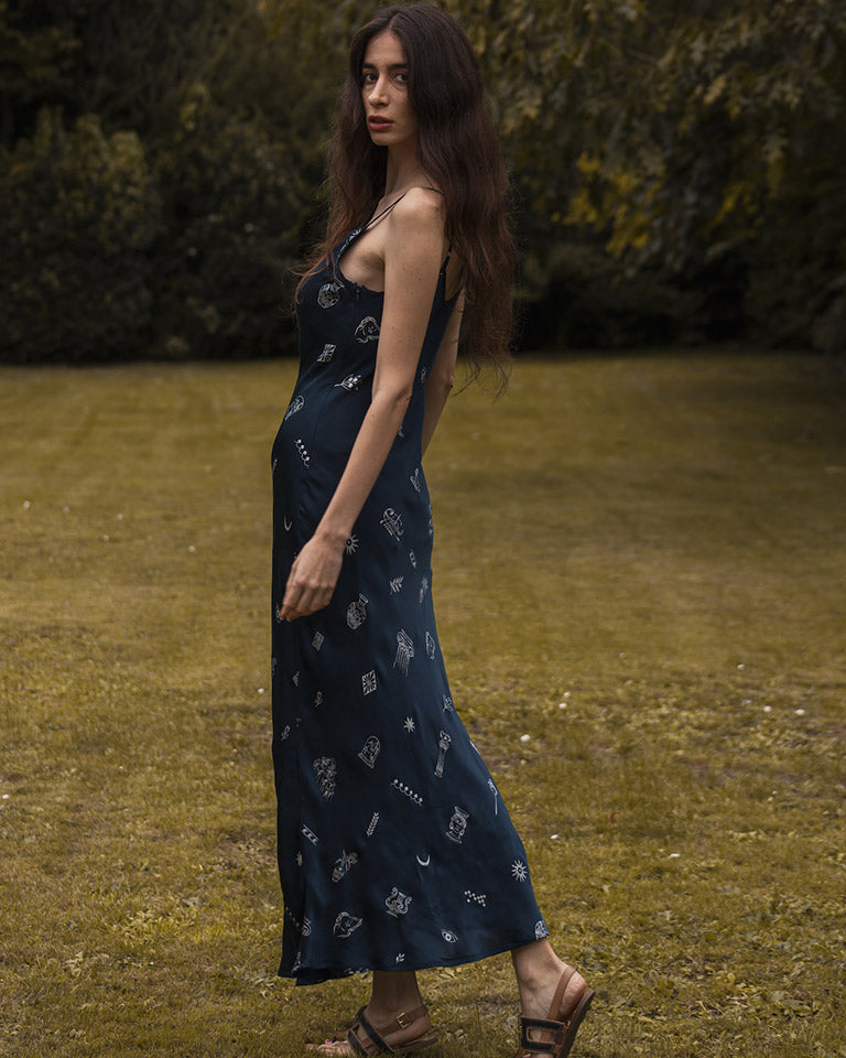 Silver Lining Slip Dress DRESSES Em and Shi