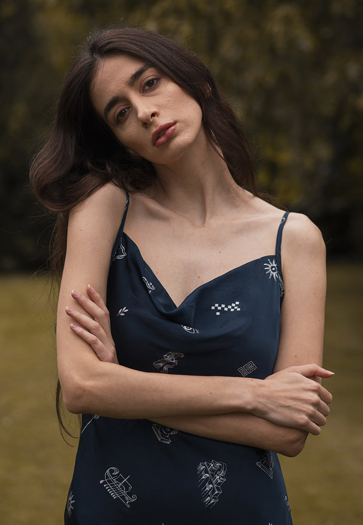 Silver Lining Slip Dress DRESSES Em and Shi